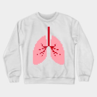 Lungs Pixel Art Crewneck Sweatshirt